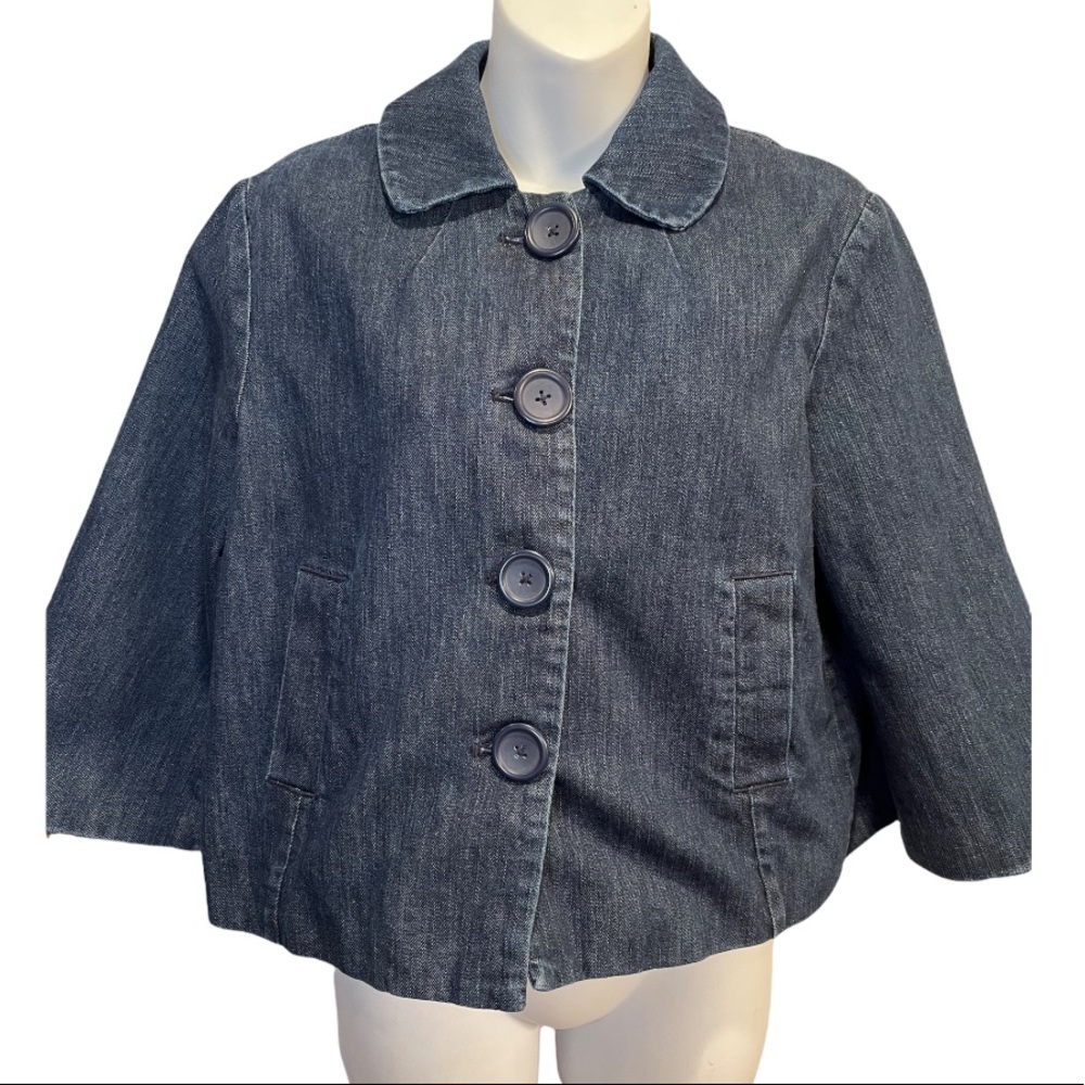 New York & Co Denim Blazer. Size medium